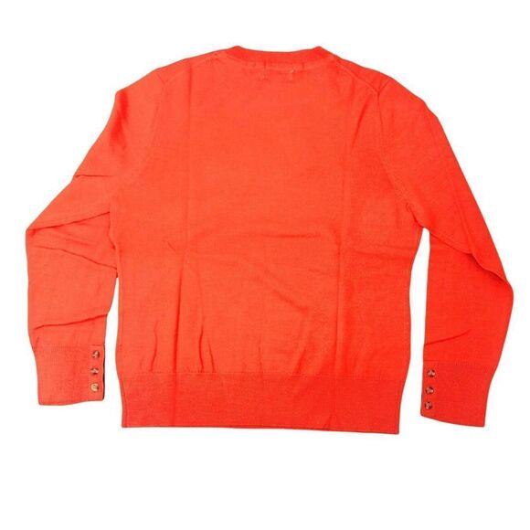 Charter Club Button-Sleeve Sweater Poincianae S - Picture 3 of 3